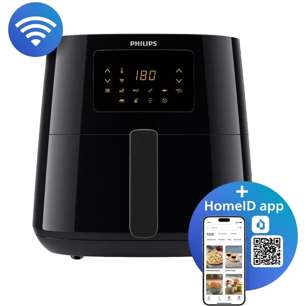 Horkovzdušná fritéza Philips Airfryer HD9280/90, 6,2 l