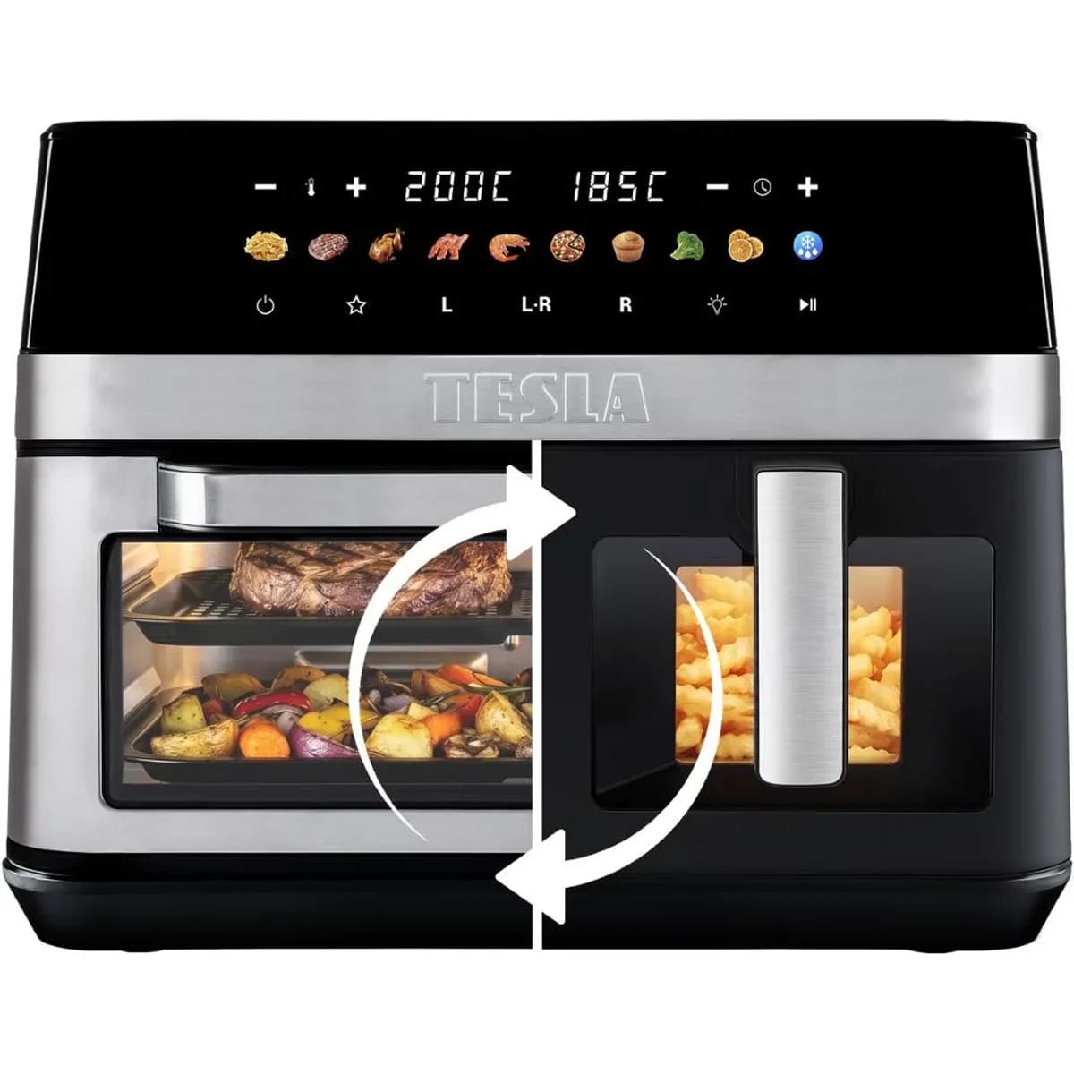 Horkovzdušná fritéza Tesla AirCook DualZone Q787 XXL Delu