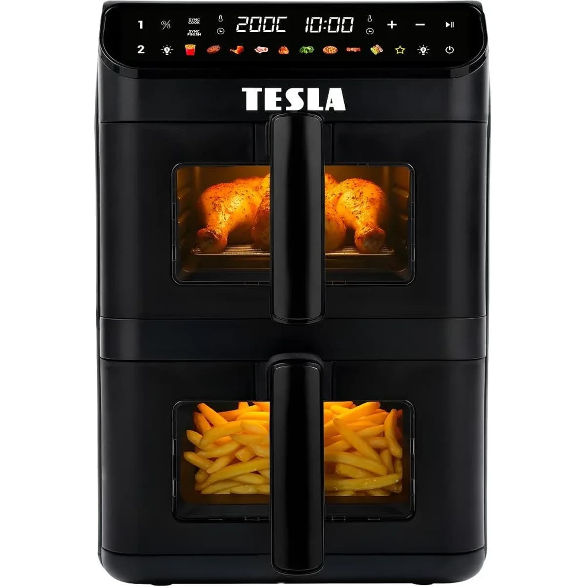 Horkovzdušná fritéza Tesla Q670 AirCook DualZone XXL 11 l