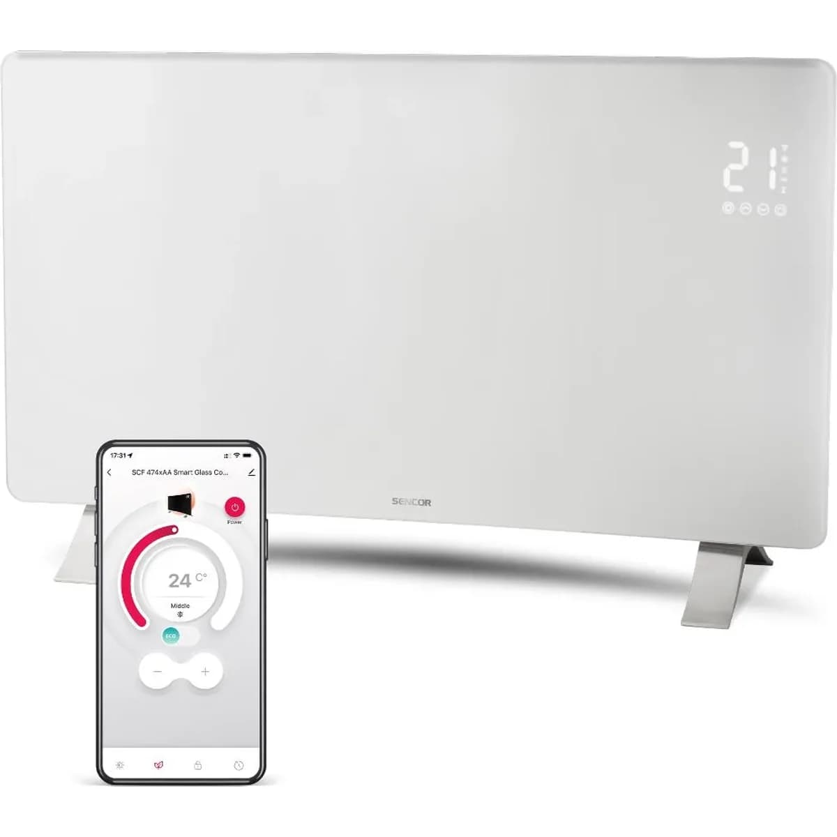 Tepelný konvektor Sencor SCF 4740WH