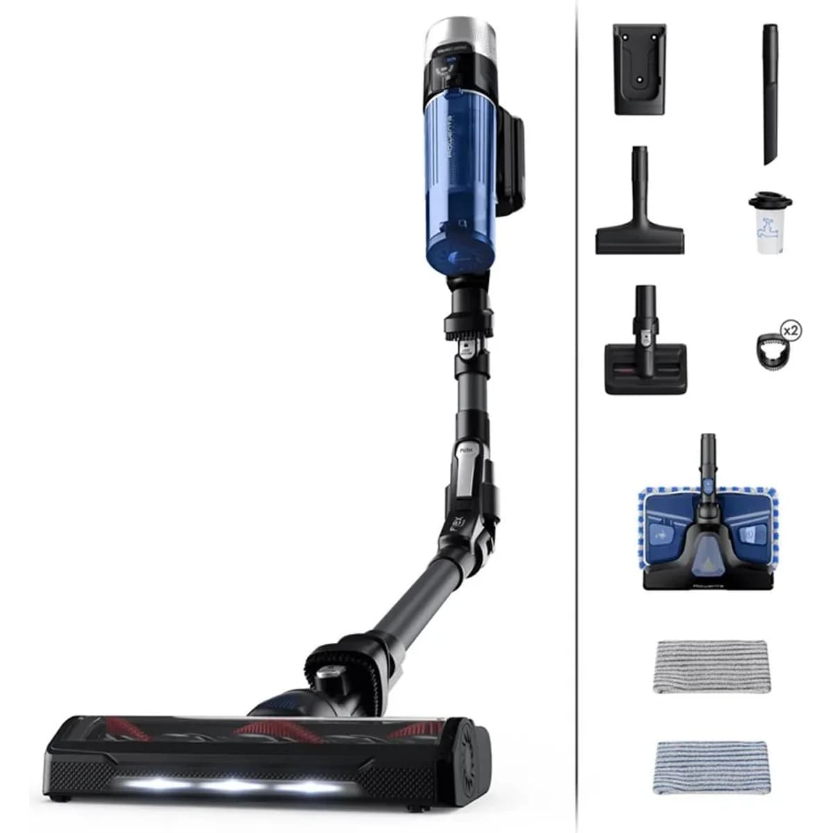 Tyčový vysavač 4v1 s mopem Rowenta RH20C7WO X-Force Flex 9.60
