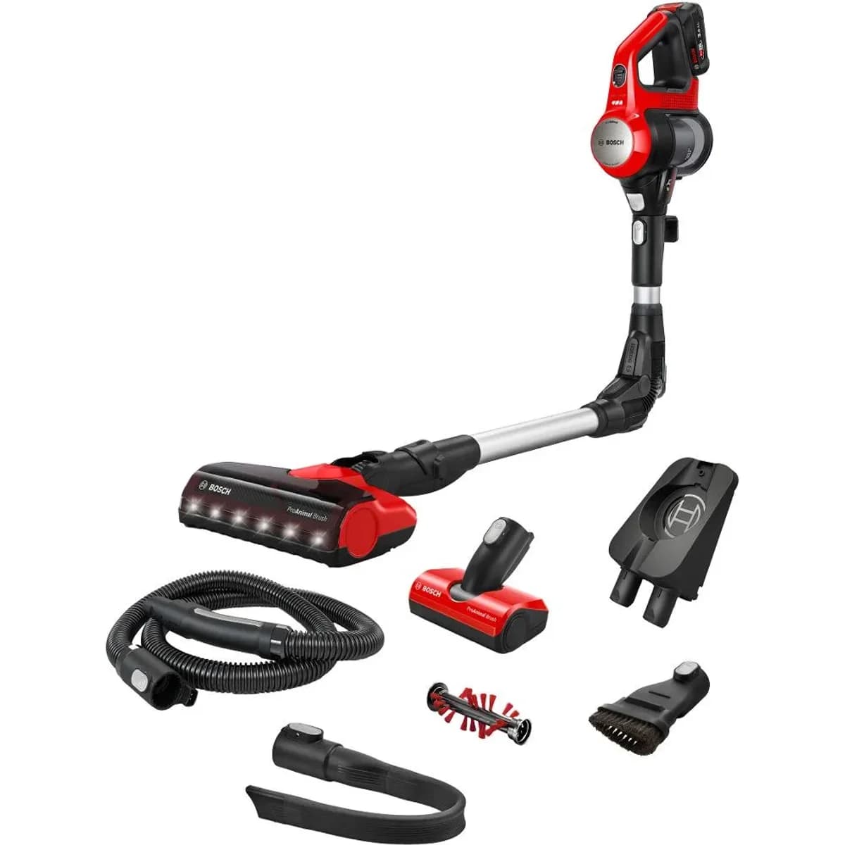Tyčový vysavač Bosch BBS711ANM Unlimited 7 ProAnimal Červený