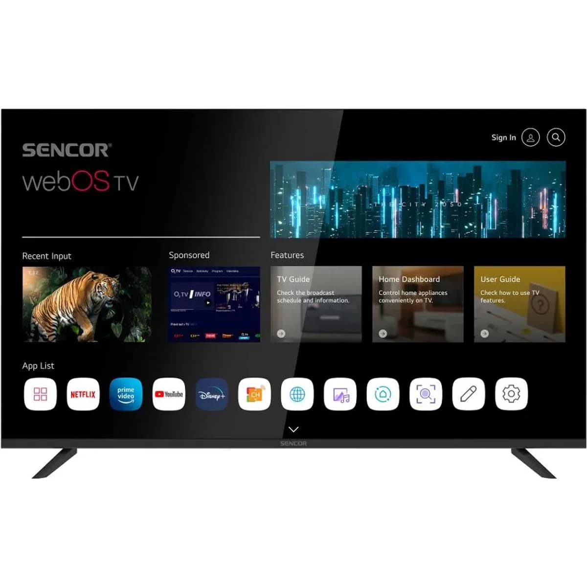 Led televize Sencor SLE 43US804B