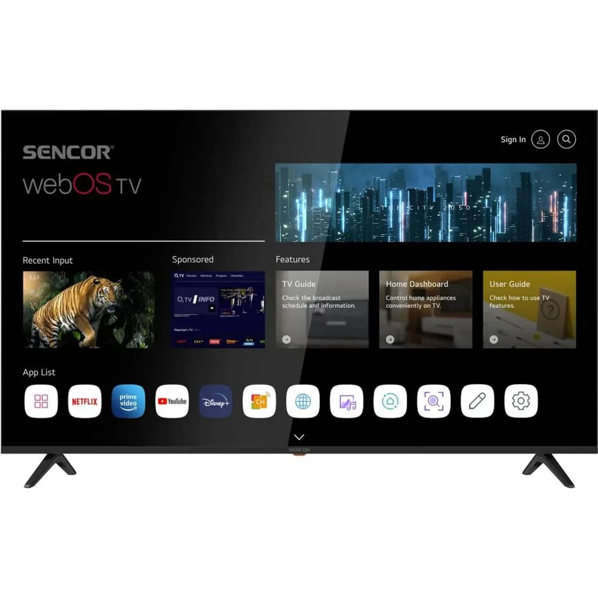 Led televize Sencor SLE 65US804B