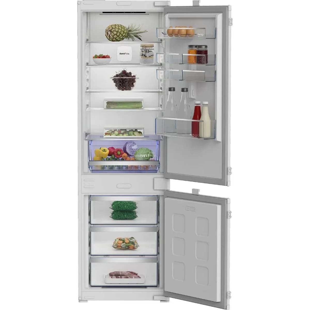 Vestavná kombi lednice Beko B5BCNA295HS