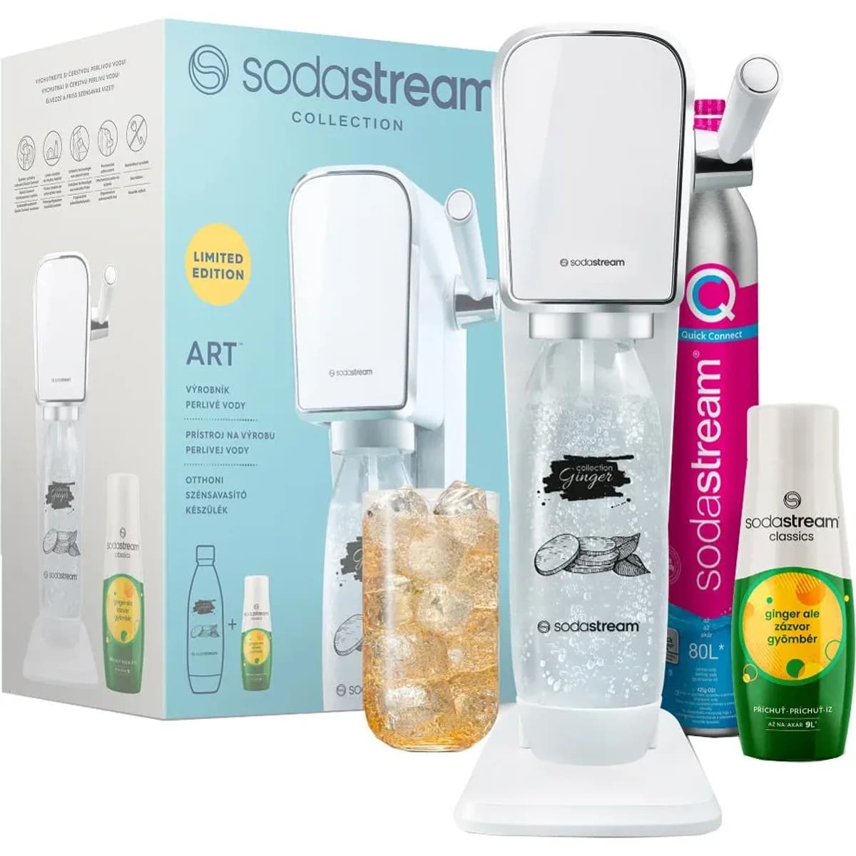 Výrobník sody Sodastream ART White Ginger Ale Mpack